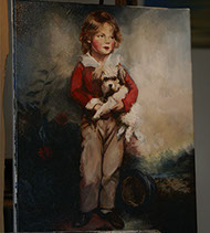 peinture à l'huile de grand tetras sur bois